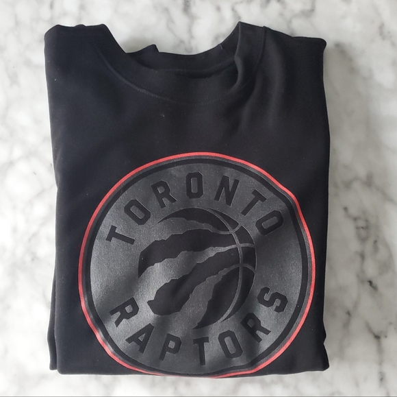 Black NBA Raptors Crewneck Men's M. - Picture 1 of 3